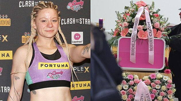 Posledn� rozlou�en� s influencerkou M�nou se neslo ve znamen� r��ov� barvy. (Praha, 1. dubna 2026)