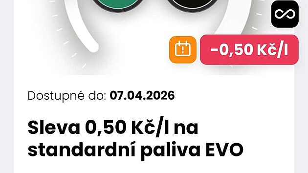 MOL Move sleva 50 hal��� na z�kladn� paliva