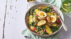 Bramborový salát se �penátem a vejcem