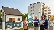 V Propojeno si vyberete svého dodavatele, který má svoji FVE s p�ebytky.