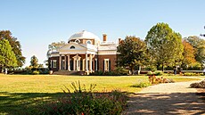 Monticello. Sídlo Thomase Jeffersona u Charlottesville ve Virginii (17. �íjna...
