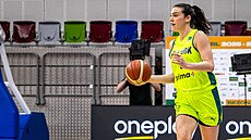Bridget Carletonová z USK Praha b�hem semifinále s KP Brno v Chance �BL.