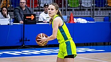 Eli�ka Javanská z USK Praha b�hem semifinále s KP Brno.