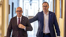 Ministr kultury Oto Klempí� a ministr sportu Boris ��astný na dne�ním jednání...