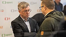 Generální �editel �eské televize Hynek Chudárek na mimo�ádném jednání Rady...
