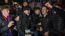 Euforie a do toho rozhovor? Pro �eské fanou�ky po postupu na mistrovství sv�ta...