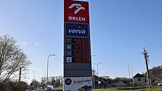 Ceny pohonných hmot na �erpací stanici ORLEN Ti�nov. (8.dubna 2026)