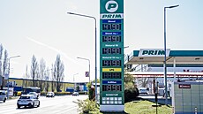 Ceny pohonných hmot na �erpací stanici PRIM v Praze. (8.dubna 2026)