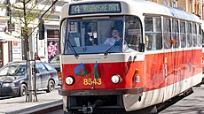 Na pra�ských tramvajích se p�i p�íle�itosti Mezinárodního dne Rom� objevily...