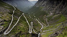 Legendární norská silnice Trollstigen (Cesta troll�) nabízí dechberoucí...