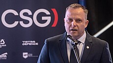 Generální �editel Eldis Pardubice Vladimír Vojá�ek p�i otev�ení nové...