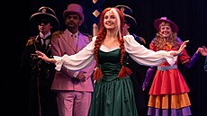 Ines Ben Ahmed v roli Anny v muzikálu Ledové království