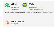 Hodnocen� filmu Super Mario galaktick� film