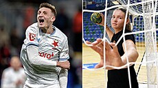 Fotbalista �t�pán Chaloupek a jeho sestra Anna