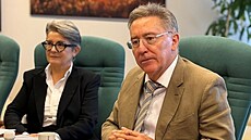 Hejtman Richard Brabec p�ivítal v regionu �výcarského velvyslance