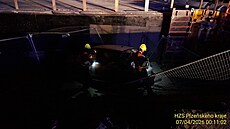 �idi� u Plzn� nerespektoval dopravní zna�ení a skon�il v hlubokém výkopu. (7....