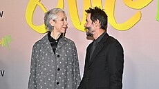 Alexandra Grantová a Keanu Reeves v New Yorku (6. dubna 2026)