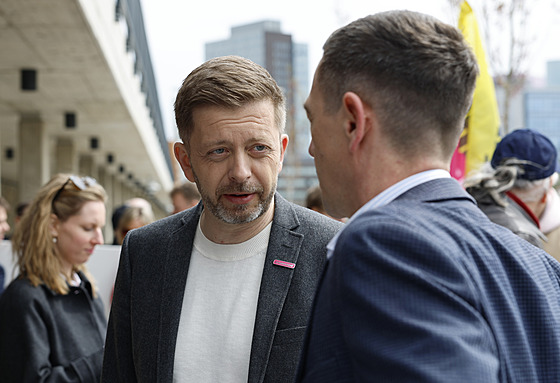 P�edseda STAN Vít Raku�an a Jan Grolich z KDU-�SL (13. dubna 2026)