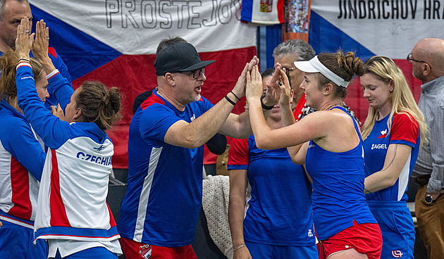 Češky hrají se Švýcarkami 1:1. Bouzková nedotáhla obrat, Nosková dominovala Češky hrají se Švýcarkami 1:1. Bouzková nedotáhla obrat, Nosková dominovala