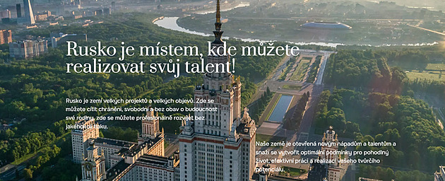 Země, kde chcete žít a pracovat. Rusko spustilo portál pro zájemce o přistěhování