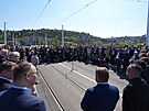 V Praze se otev�el Dvorecký most. Je jednadvacátým mostem v metropoli p�es �eku...