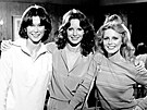 Kate Jacksonová, Joan Collinsová a Cheryl Laddová v Los Angeles na natá�ení...