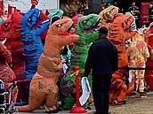 Stovky dinosaur� zaplavily univerzitu v Calgary. Padl sv�tový rekord