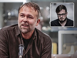 Re�isér Dan Svátek p�i besed� s náv�t�vníky na 1. Zlínském filmovém víkendu v...