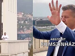 Magyar po volbách zahlédl Orbána odpo�ívat na balkón� prezidentské rezidence