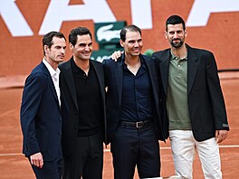 Velká �ty�ka, Andy Murray, Roger Federer, Rafael Nadal a Novak Djokovic