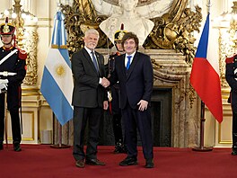Petr Pavel se setkal se svým argentinským prot�j�kem Javierem Mileiem v rámci...