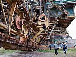 Kore�kové rypadlo RK 5000 v lomu �SA na Mostecku. (15. dubna 2026)