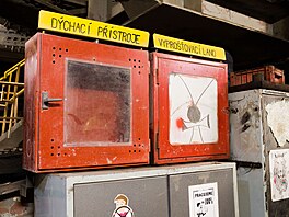 Zázemí kore�kového rypadla RK 5000 v lomu �SA na Mostecku. (15. dubna 2026)