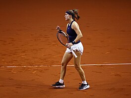 Karolína Muchová v prvním kole turnaje ve Stuttgartu.