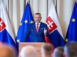 Slovenský prezident Peter Pellegrini (9. dubna 2026)