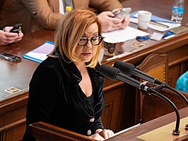 Vicepremiérka, ministryn� financí  a místop�edsedkyn� ANO Alena Schillerová na...
