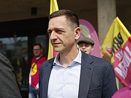 Jan Grolich na zahájení kampan� Lidovc� a Starost� v Brn� (13. dubna 2026)