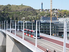 Slavnostní otev�ení Dvoreckého mostu v Praze. (17. dubna 2026)