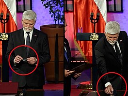 Pavel v Chile nechal svoje pero jako náhradu za to, které zmizelo v Klausov�...