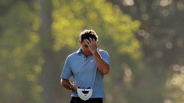 Rory McIlroy v pr�b�hu t�et�ho kola Masters.
