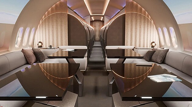 Lufthansa p�edstavila luxusn� letadlo The BOW pro VIP skupiny.