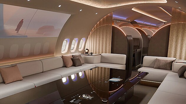 Lufthansa p�edstavila luxusn� letadlo The BOW pro VIP skupiny.