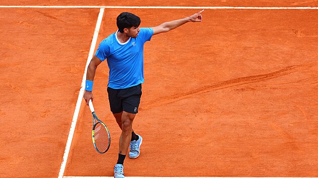 Carlos Alcaraz ve fin�le turnaje v Monte Carlu.