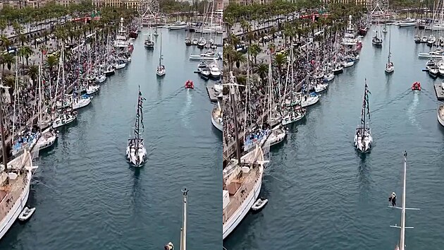 Flotila Global Sumud znovu vyplouvá z Barcelony sm�rem do Gazy