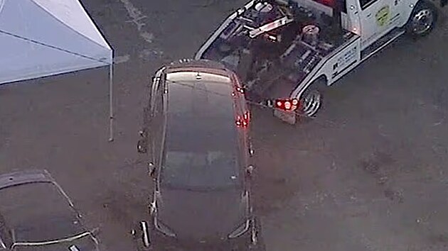 T�lo �trn�ctilet� Celeste bylo nalezeno 8. z��� 2025 v kufru zp�v�kova vozu zna�ky Tesla na parkovi�ti.