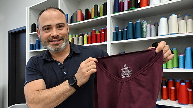 Spolumajitel textilní firmy Lasting v Sokolov� Martin Walter. (14. dubna 2026)