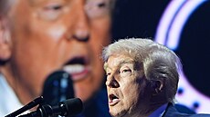 Americký prezident Donald Trump na akci organizace Turning Point USA v kostele...