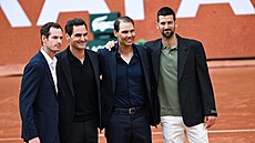 Velká �ty�ka, Andy Murray, Roger Federer, Rafael Nadal a Novak Djokovic
