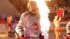 T�inecký obránce David Musil p�ed semifinálovým utkáním s Karlovými Vary.