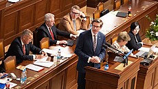 Martin Kupka (ODS) na mimo�ádné sch�zi Poslanecké sn�movny, kterou opozice...